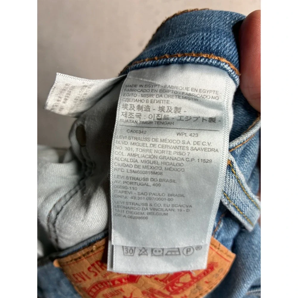 Levis 541 Athletic Taper Mens Blue Stretch Denim Jeans W36 L32 Medium Wash